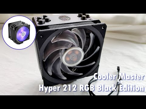 COOLER MASTER CPU aušintuvas Hyper 212 RGB Juodas Edition LGA1700 video