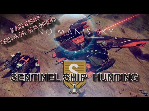 3 BEST Black & Red Dragonfly Sentinel Ships - No Man's Sky Echoes
