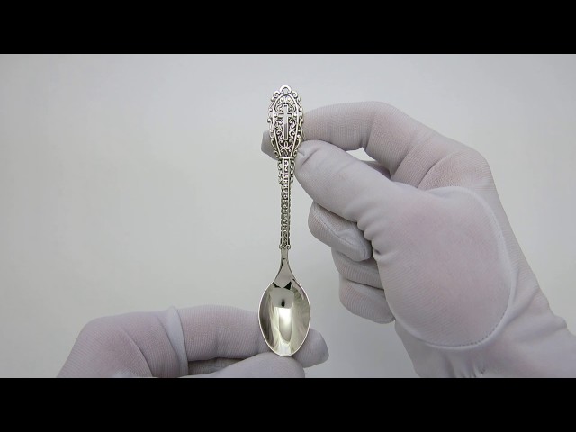 Серебряная ложка "На Крестины" 48ЛТ Видеообзор