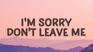 SLANDER - I&#39;m sorry don&#39;t leave me I want you here with me (Lyrics) | Love Is Gone