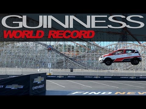 REAR CAR JUMP: New Guinness World Record AMAZING JUMP