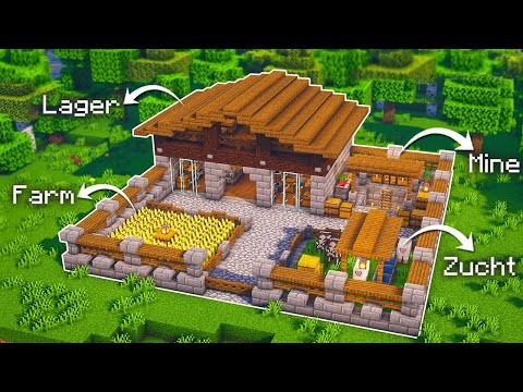 Minecraft Basis bauen Tutorial 1.19 - Großes Starter Haus bauen in Minecraft