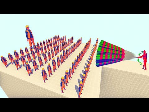 100x NARUTO + GIANT vs EVERY GOD - Totally Accurate Battle Simulator TABS