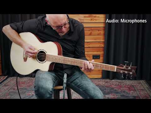 Ortega D7CE-5 - Acoustic Electric 5-String Bass Medium Scale Ortega Spruce Mahogany Cutaway image 23
