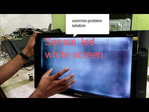 Sansui 24" led white or no disply solution || m23.8hvn01 panel repair || skj24fh07 white disply ||