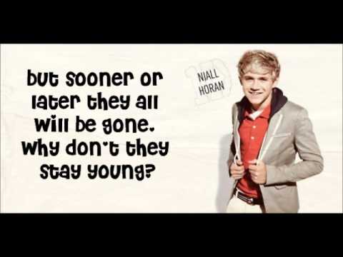 Forever Young - One Direction lyrics with pictures