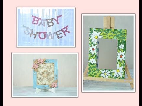 ManosalaObraTv 2018 Programa 14  Porcelana Fría - Guirnalda Baby Shower - Espejo con Margaritas