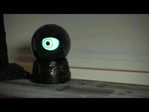 Animated Eyeball Crystal Ball With Eye ball Halloween Decoration Gemmy