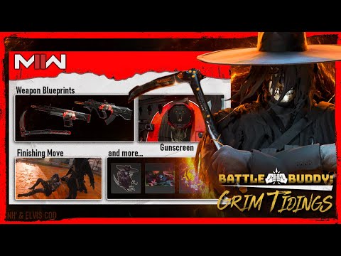 NEW Battle Buddy Gun Screen Grimm Tidings Bundle (Finishing Move, Voice Lines, Tracers)  - MW2