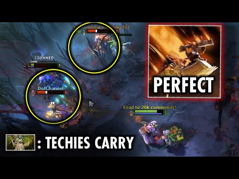 100% You Guys Have Never Seen this Blast Off - OMG TOP 1 Techies Carry The Game | Techies Official