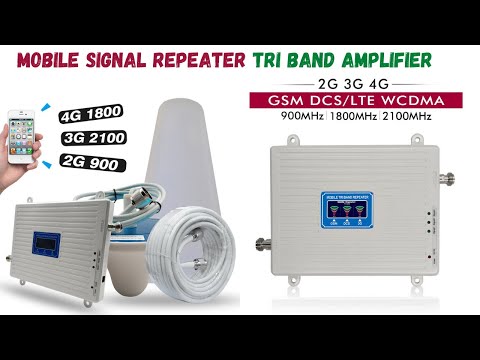 Mobile Signal Repeater Tri Band Amplifier | Cell Phone Signal Booster | 2G 3G 4G Network GSM 900+