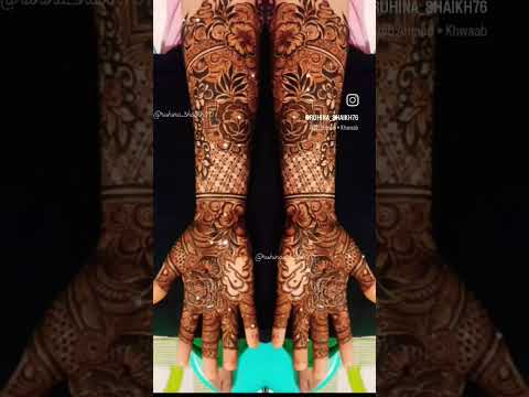 Bridal mehndi designs 😍 subscribe for more 🫶🏻 #music #trending #mehendi#mehndidesign #bollywoodbride