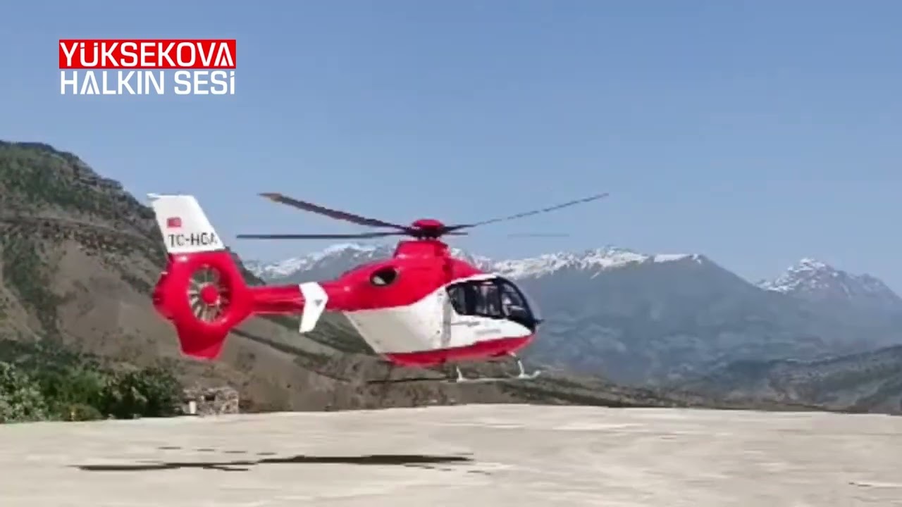 Kalp Krizi Geçiren Hastanın İmdadına Ambulans Helikopter Yetişti