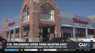 CVS, Walgreens Offer 3rd COVID-19 Booster Shot To Immunocompromised