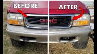 RESTORING SUN FADED 20 YEAR OLD TRUCK GRILL