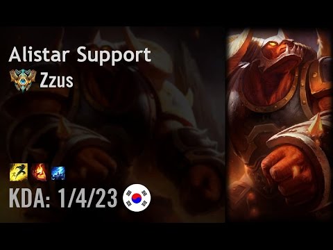 Alistar Support vs Blitzcrank - Zzus - KR Challenger Patch 6.13