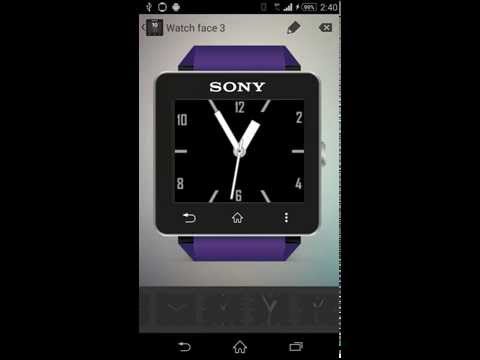 Custom Watch Faces for Sony SmartWatch 2