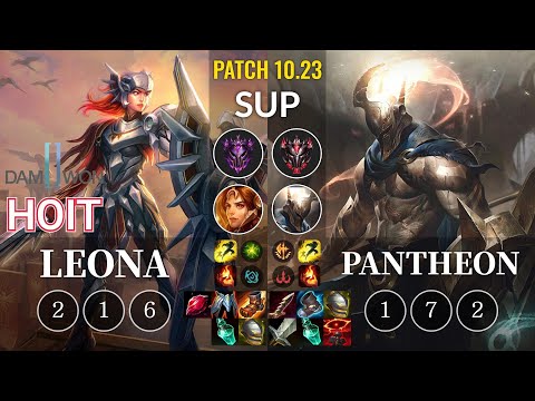 DWG Hoit Leona vs Pantheon Sup - KR Patch 10.23