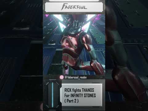 RICK Sanchez vs THANOS (PART 2) War For Infinity Stones #avengers #rickandmorty #shorts