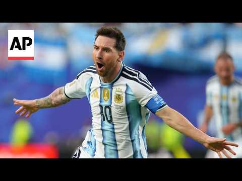 Argentina and Algeria fans react to Messi's World Cup record after hat trick