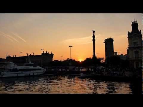 В порту Барселоны. Закат