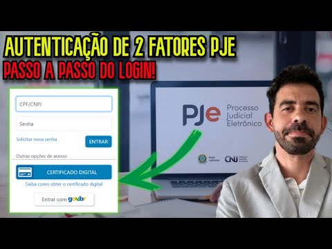 How to configure a 2-factor authentication code (2FA) for logging into PJE?