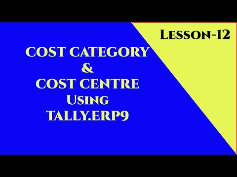 LESSON-P12, COST CENTRE (TALLY)