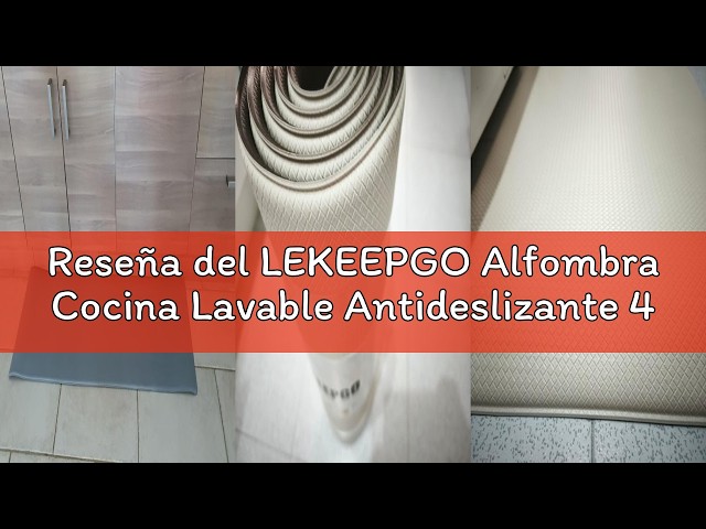 Vídeo relacionado con Color&Geometry 44x75 cm Alfombrilla Cocina Lavable Antideslizante, Alfombra vinilica Cocina, antifatiga, Antideslizante, Alfombra de Cocina Acolchada con Espuma para Estar de pie, cómoda, Gris