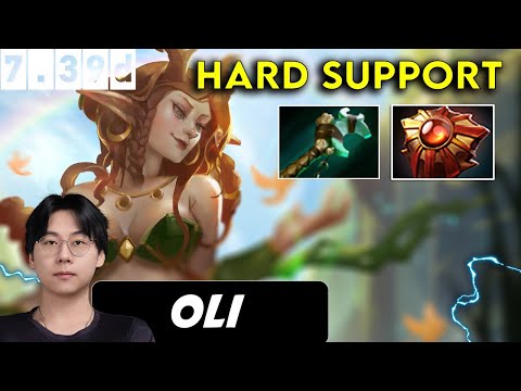 Oli Enchantress Hard Support - Dota 2 Patch 7.39d Pro Player Gameplay