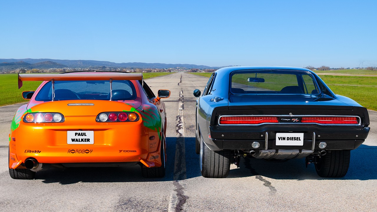 Fast & Furious Toyota Supra v Dodge Charger: DRAG RACE