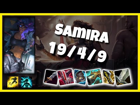 Samira vs Syndra NA Challenger BOT (19/4/9) Gameplay Replay - Patch 10.23