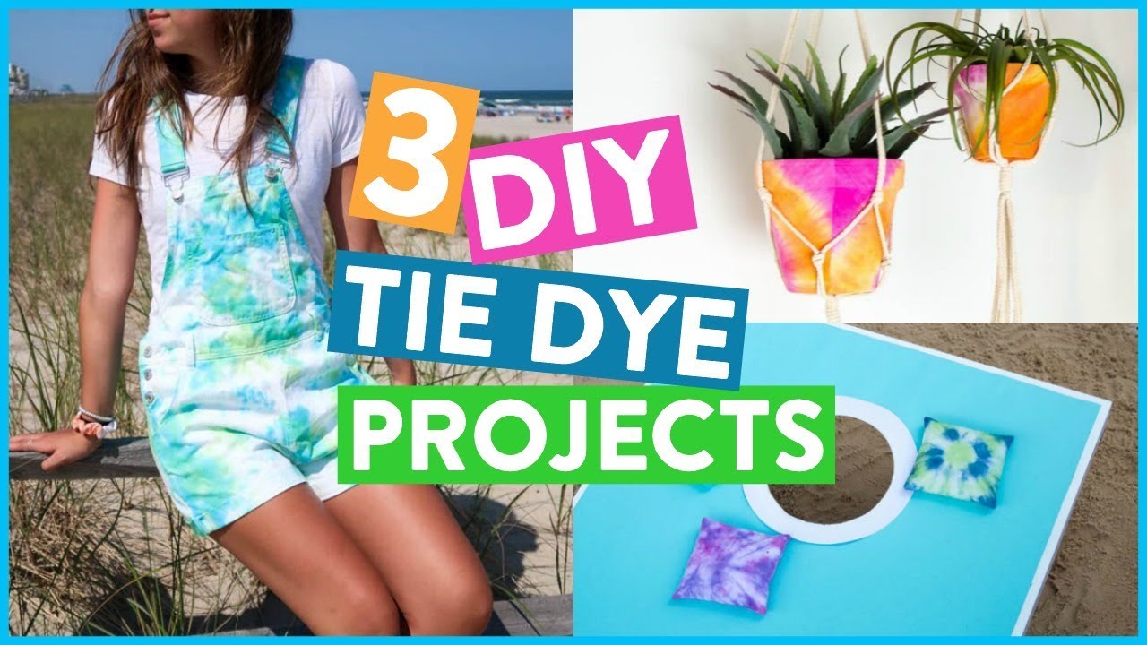 DIY Tie Dye Projects 3 Ways!