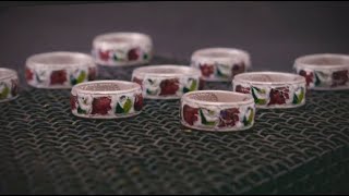 Шнур из серебра с эмалью 95080002