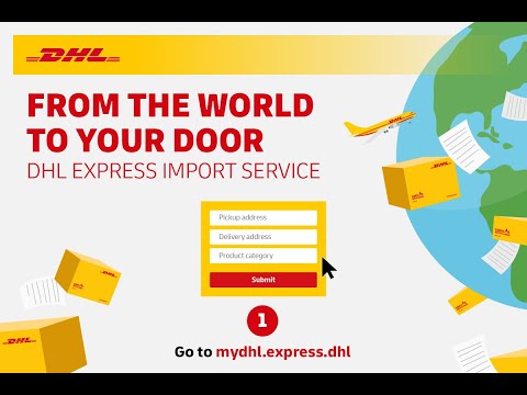 Part of a video titled From the world to your door! How to create IMPORT shipments with DHL ...