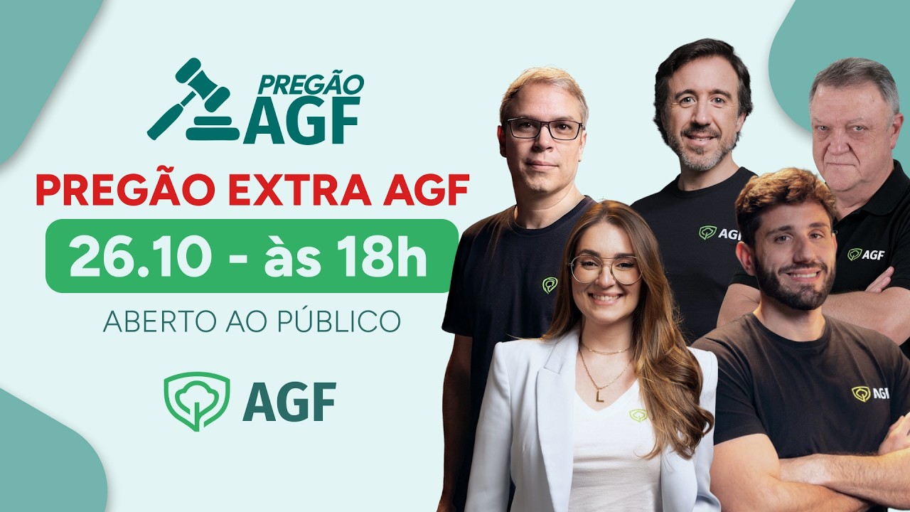 [ LIVE ABERTA AGF - PREGÃO EXTRAORDINÁRIO - 26.10.2026]