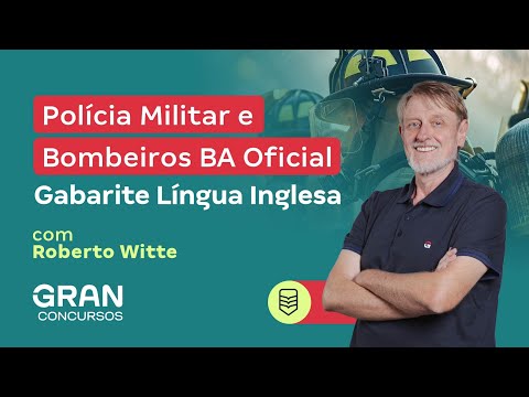 Official Military Police and Firefighter Exams in BA | Answer Key in English with Roberto Witte