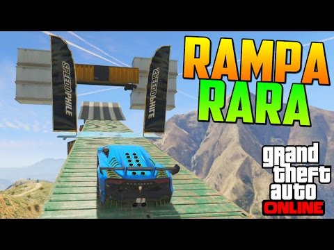 MEGA RAMPA RARA! ESTO QUE ES!? - Gameplay GTA 5 Online Funny Moments (Carrera GTA V PS4)