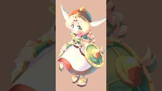 【メイキング色塗りイラスト講座】初心者でも簡単にイラストが描ける！ラフから直接色を塗る方法。ナムコのワルキューレを描いてみたヨ！( ´ ▽ ` )ﾉカワイイネ！ #Shorts #色の塗り方
