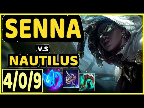 VERFIX (SENNA) vs NAUTILUS - 4/0/9 KDA BOTTOM SUPPORT GAMEPLAY - BR Ranked MASTER