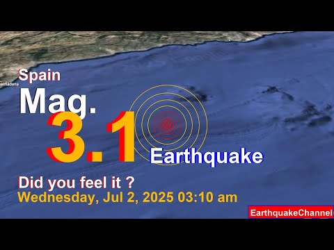 Alboran Sea, 62 km Southeast of Malaga, Malaga, Andalusia, Spain Earthquake today now