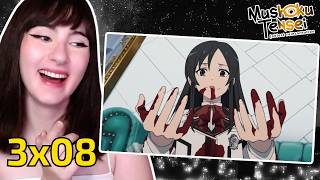 REACT MUSHOKU TENSEI 3x08 - A Fortaleza Voadora