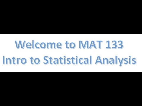 MAT 133 Intro