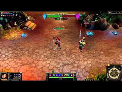 (OLD) High Command Katarina League of Legends Skin Spotlight (2012 Model)