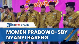 Momen Prabowo-SBY Nyanyi Bareng Lagu 'Manis dan Sayang' saat Acara HUT Ke-64 PEPABRI