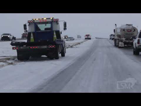 02-20-2020 Wichita, Kansas - Accidents and Slideoffs During Morning Commute on I135