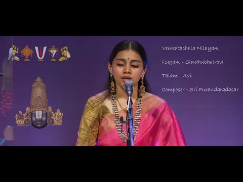 Blissful Venkatachala Nilayam  Of Purandara Dasa - Sivasri Skandaprasad - Sindu Bhairavi Ragam  LIVE — वीडियो थंबनेल