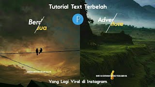 Cara Membuat Text Terbelah di Pixelab