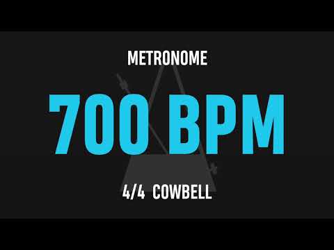 700 BPM 4/4 - Best Metronome (Cowbell)