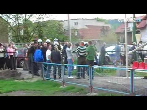 Bójka podczas meczu Skała Tumlin - ŁKS Łagów