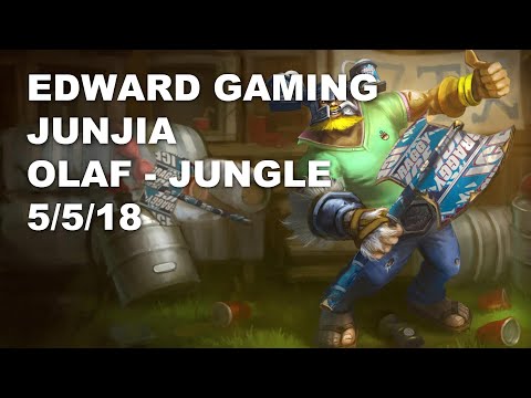 EDward Gaming JunJia Jungle Olaf vs Shaco - KR Grandmaster Patch 10.8
